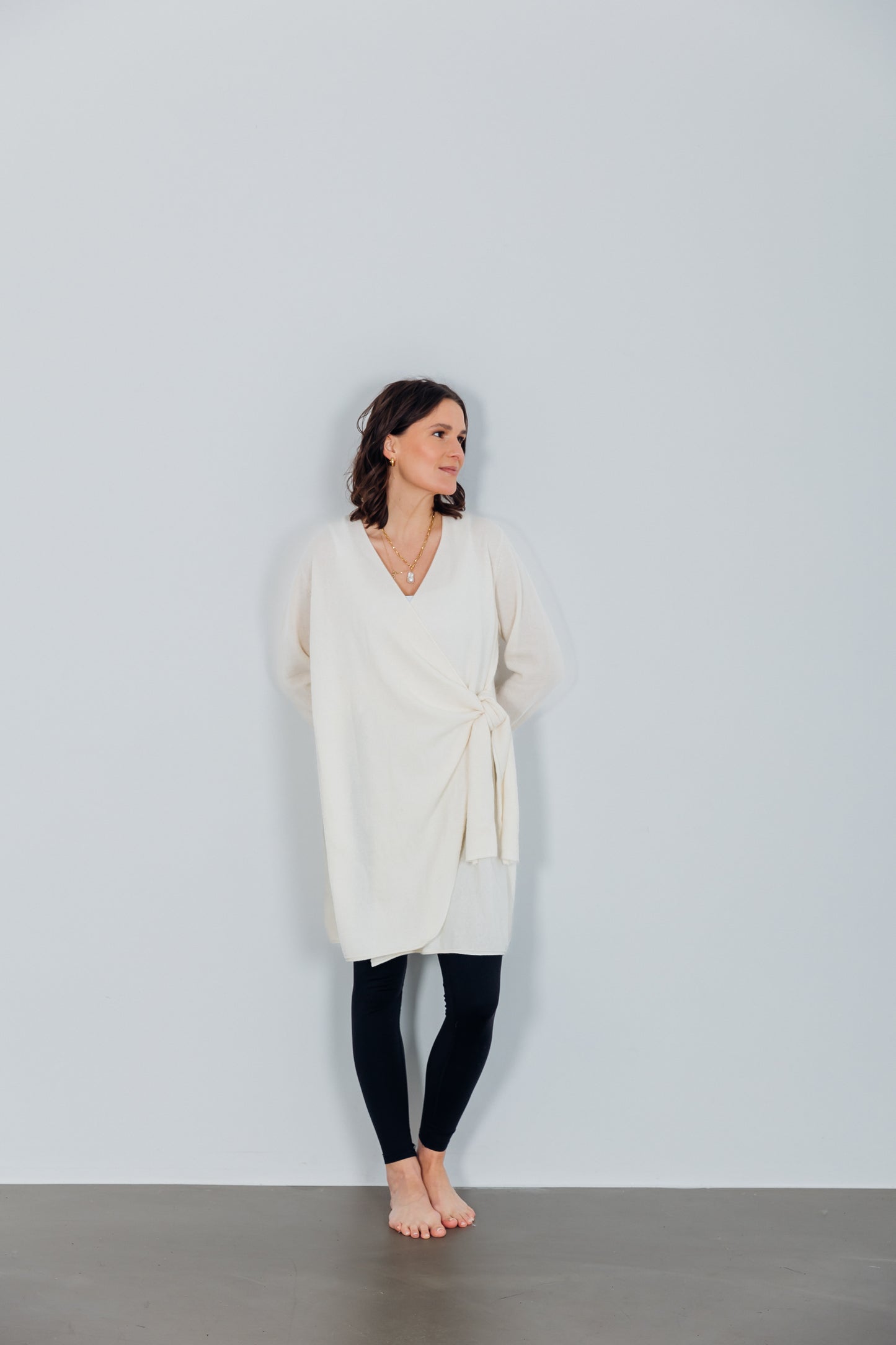 Cou Cou Maternity - Kokoon aus 100% Cashmere in Soft White